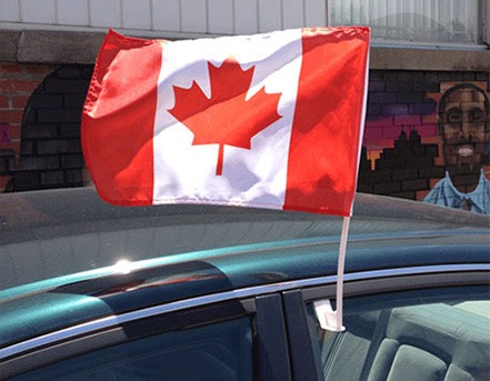 Car flags printed in Dubai