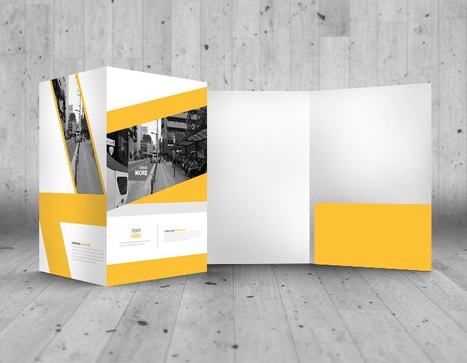 Presentation folders printed in Dubai