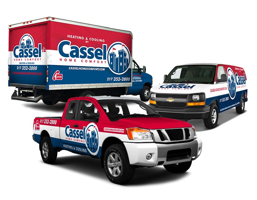 Wrapped company vehicle printed by Printing Large