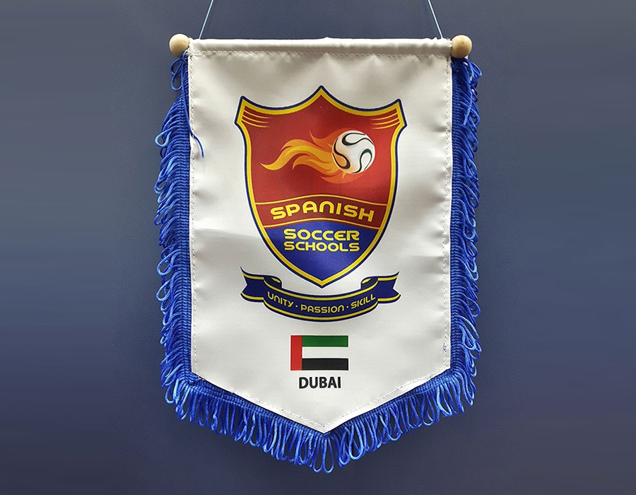 Pennant flags printed in Dubai