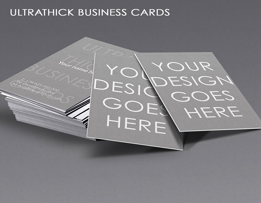 Thick Business Cards - Standard Thick Business Cards Full Color : Business cards design with vistaprint: